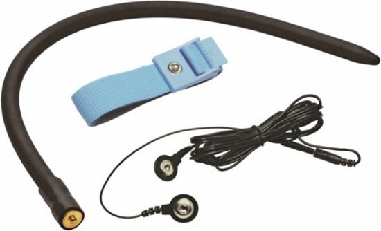 Zeus Electrosex Amplifier E-Stim Cock & Ball Strap Met Dilator