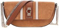 Guess Erenia Crossbodytas Kleine Dames - Leer - Cognac