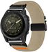 By Qubix - Nylon bandje met parachute sluiting - Beige - 22mm Quickfit - Geschikt voor Garmin Fenix 7 / 6 / 5