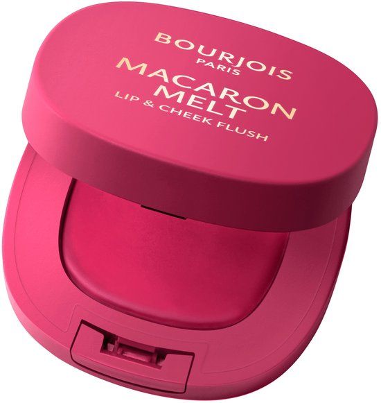 Bourjois Macaron Melt Lip & Cheek Flush, 004 Pink Guava