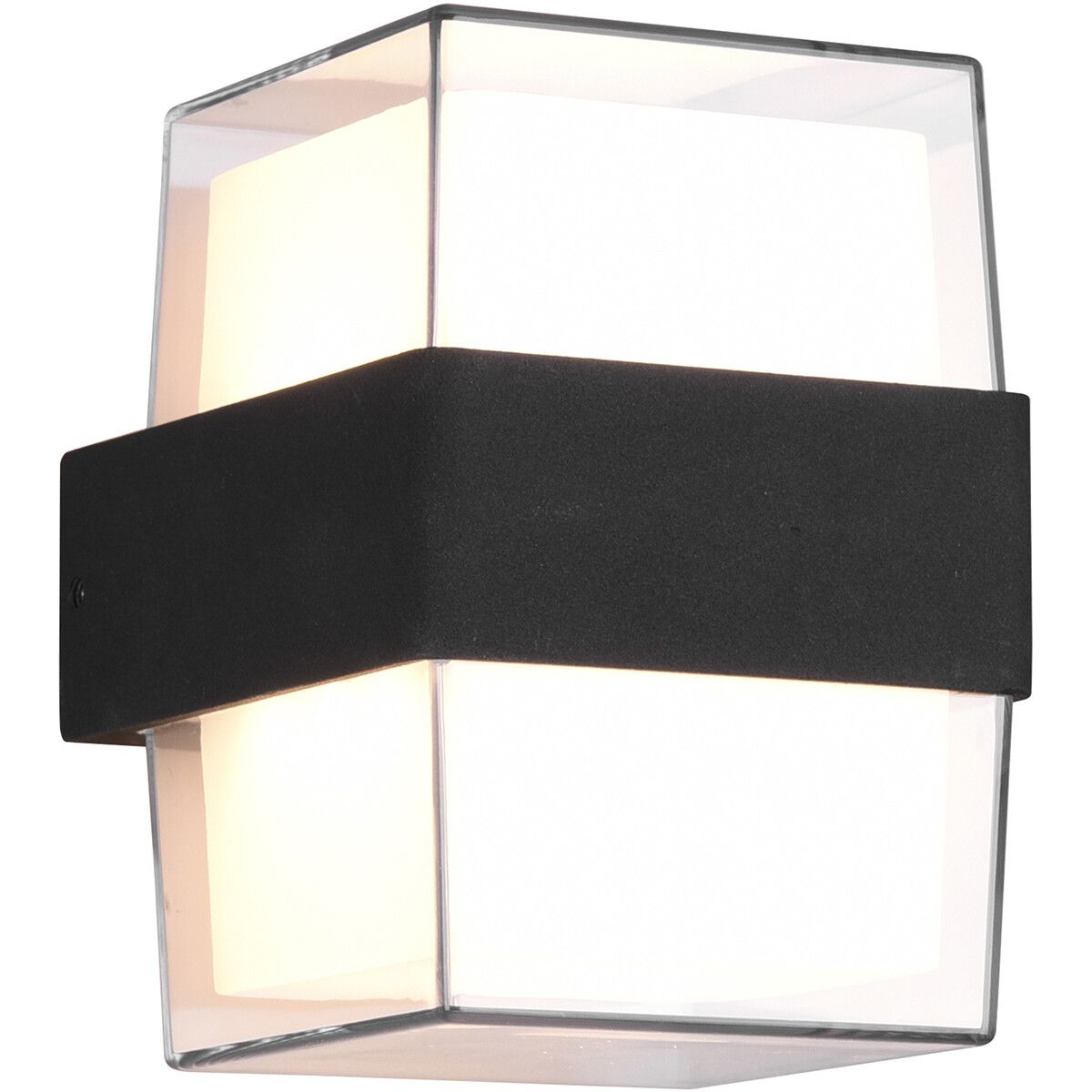 BES LED Trion Mollo Up and Down Wandlamp Buitenlamp - 4W - Warm Wit - Rond - Antraciet