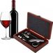 Deluxe set de vin | Coffret cadeau exclusif en bois - 5 pièces