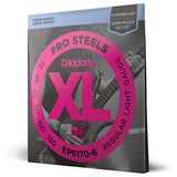 D'Addario XL ProSteels Basssnaren EPS170-6, 32-130, 6-String