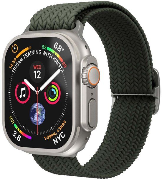 Vonmählen Woven Loop bandje voor de Apple Watch | 38/40/41/42 mm - Olive
