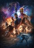Komar Avengers Fotobehang - Avengers Battle of Worlds 200x280cm - Vliesbehang