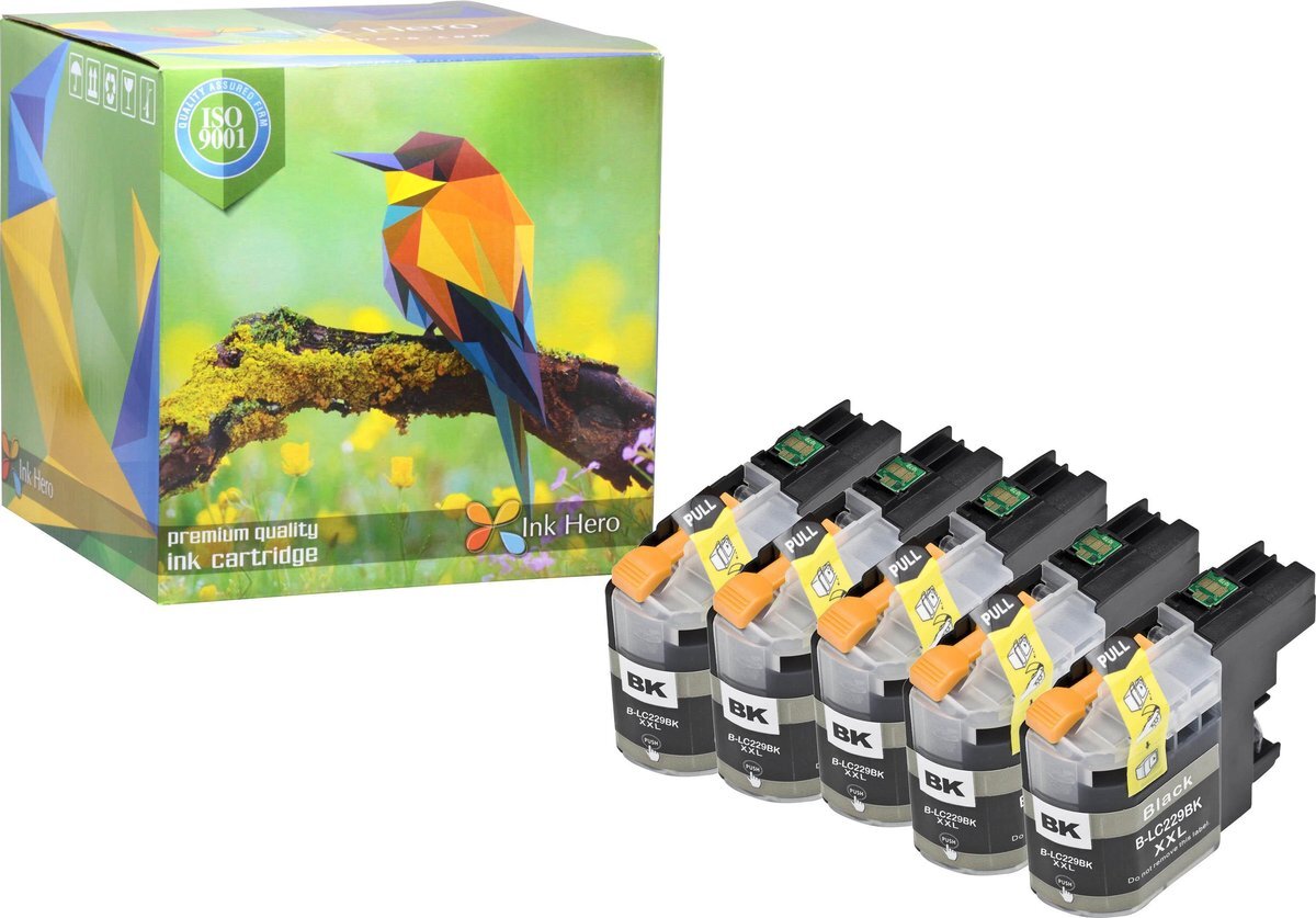 Ink Hero - 5 Pack - Inktcartridge / Alternatief voor de Brother LC229, MFC-J5320DW, MFC-J5620DW, MFC-J5625DW, MFC-J5720DW