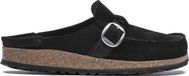 Birkenstock Buckley Black Suede Women's Slippers - Size 36