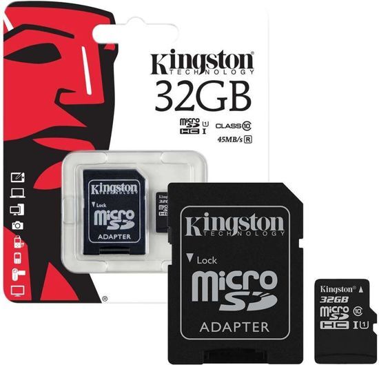 Kingston Het Origineel 32GB Micro SDHC Class 10 UHS-I 45R FlashCard Single Pack w/o Adapter