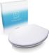 Unyqoos® Abattant de WC – Abattant de WC premium avec couvercle, blanc, antibactérien, en Duroplast et acier inoxydable, avec fermeture rapide et mécanisme de fermeture douce