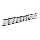 Sealey Ak2672 3/8Sq Drive 12Pt Walldrive Imperial Socket Set