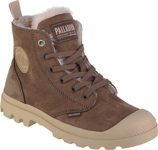 Palladium Pampa Hi Zip WL - Brown - Women's Size 37 Leather Sneakers - Fall/Winter 2024