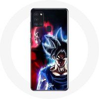 Maniacase Etui voor Samsung Galaxy A21S Anime Dragon Ball Goku en Jiren