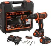BLACK+DECKER Accuboormachine/schroefmachine, 12V, BDCDD12KB-QW, met 2 accu's, oplader, in koffer