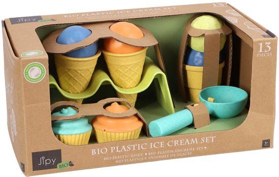 Jipy bioplastic speelgoed ijsset 13 delig duurzaam voor kinderen.