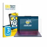 BROTECT Screenprotector 3 Stuks voor Lenovo Yoga 9i 2-in-1 Gen 11 Aura Edition 14" Beschermglas transparant