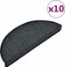vidaXL Trapmatten 10 st 65 x 24 x 4 cm Donkergrijs