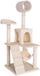 dibea Poteau griffoir arbre à chat poteau griffoir pour chat arbre à chat hauteur 133 cm beige