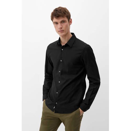 s.Oliver Slim Fit Overhemd Zwart