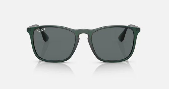 Ray-Ban Chris RB4187 Zonnebril - Transparent Green - Dark Grey - Polarized - Unisex