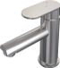 Brauer Brushed Edition Robinet de lavabo montage en applique - bas - modèle C - PVD - acier inoxydable brossé