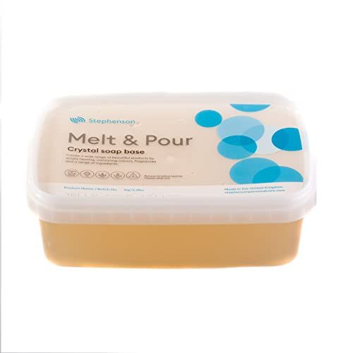 Stephensons Smelt- en gietzeepbasis - Crystal Jelly - 1Kg - 5056290945274