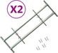 vidaXL Raambeveiligingen verstelbaar 2 st 1000-1500 mm