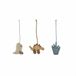 OYOY Dino Play Lit d'enfant Coton/Polyester Bleu, Brun, Gris 3 pièce(s)