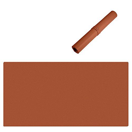 LL-COEUR Grote Kunstleer Waterbestendig Muismat Computer Kantoor Bureaulegger 2MM (800 x 400 x 2 mm, Bruin)