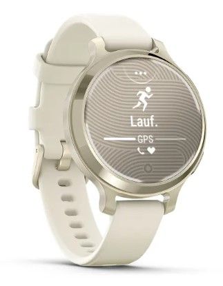 Garmin Lily 2 Active Smartwatch - Lunar Gold with Bone Silicone Band