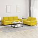 Maison Exclusive ensemble de canapé 2 pièces avec coussins, velours jaune