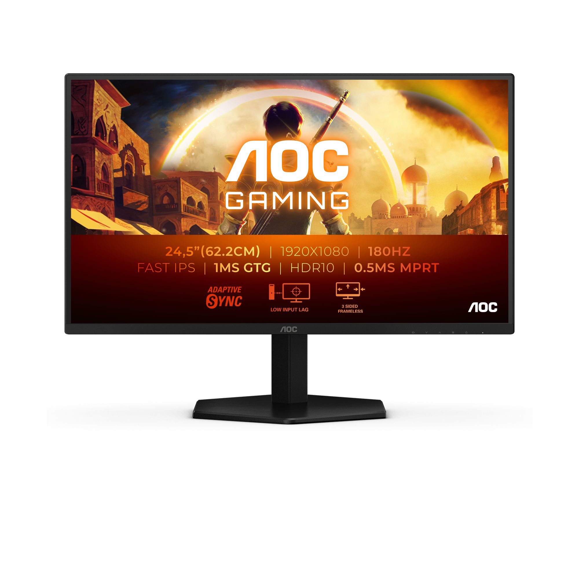 AOC G4 25G42E 24.5" Full HD Gaming Monitor - 180Hz, 1ms, Fast IPS