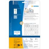 HERMA Adres-etiketten - wit - Movables/verwijderbaar - 63.5x38.1 mm - A4 - 525 stuks