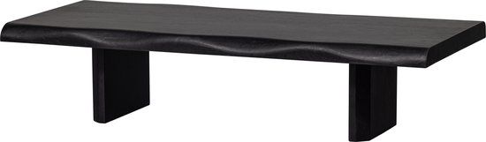 WOOOD Cali Salontafel - Mangohout - Zwart - 55x120x28cm - Industrieel