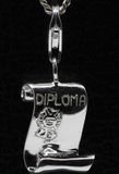 MOOYE ® - Collectie MOOYE Zilveren Diploma hanger en bedel