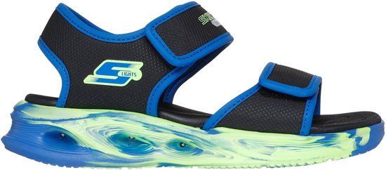 Skechers S Lights-Sola Glow Zandal-Fus - Jongens Sandalen - Zwart - Maat 30
