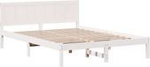 vidaXL Bedframe Wit 140 x 200 cm Massief Grenenhout