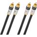 Oehlbach NF 14 Master audio kabel 4 m 2 x RCA Antraciet