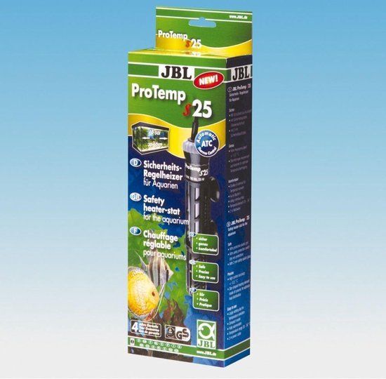 JBL ProTemp S 25w Aquarium Heater - Gray Glass