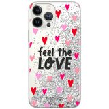 ERT GROUP Babaco Beschermhoes voor Apple iPhone XS Max Origineel en officieel gelicentieerd product, motief Feel The Love 001, met glittereffect