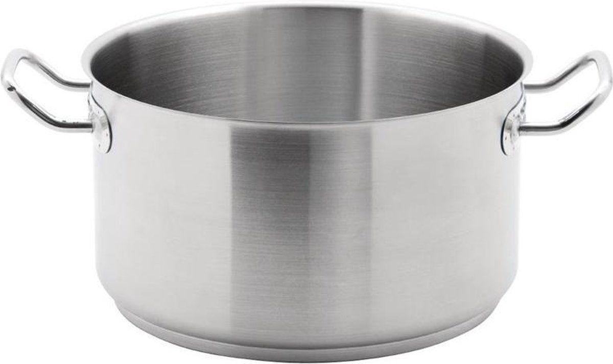Vogue RVS Stewpan 9.5Ltr/280mm Heavy Duty Koken Inductie