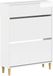 vidaXL Schoenenkast ARNHEM 78 x 24 x 103 cm Bewerkt hout Hoogglans Wit