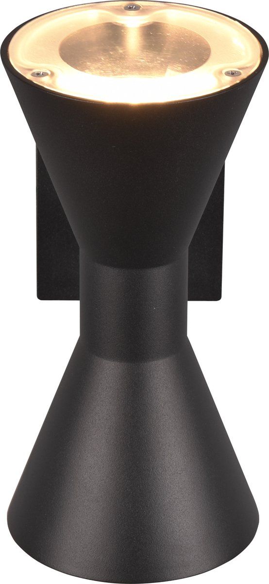 TRIO LEUCHTEN Ardas Wandlamp - Mat Zwart - Aluminium - GU10