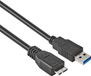 Allteq USB A naar Micro USB Kabel 3.0 - Zwart - 1.8 meter