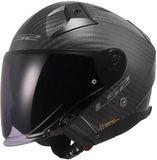 LS2 OF603 Infinity II Matt Carbon-06 Jet Helm - Zwart