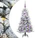 vidaXL Kunstmatige Hinged Kerstboom met 150 LED Wit 120 cm PE en PVC
