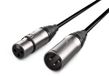 Audibax Evolution kabel XLR stekker naar XLR socket, 15 m, zwart