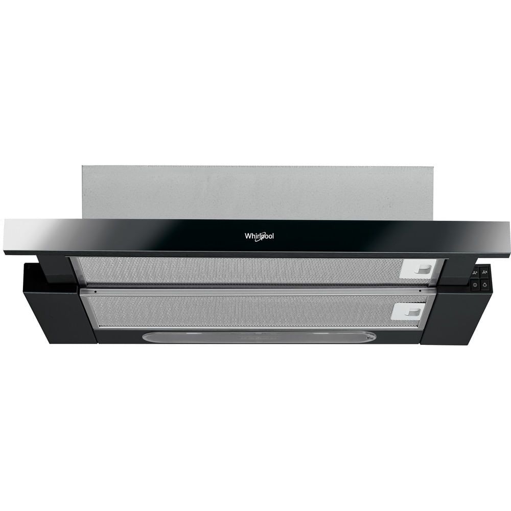 Whirlpool AKR750GK Semi-inbouw (uittrekbaar) Zwart 304 m³/uur Afzuigkap