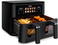 Tristar Dubbele Airfryer 9L – 2 Manden – 10 Programma’s – 2500W – Digitaal Touchscreen – FR-9075 – Zwart