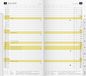 rido/idé Maandelijks vervangingskalender model M-planner (2025), 2 pagina's = 1 maand, A6, 32 pagina's, wit
