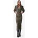 IRO Paris Robe Assana Noir/or Taille : 38